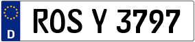 Trailer License Plate